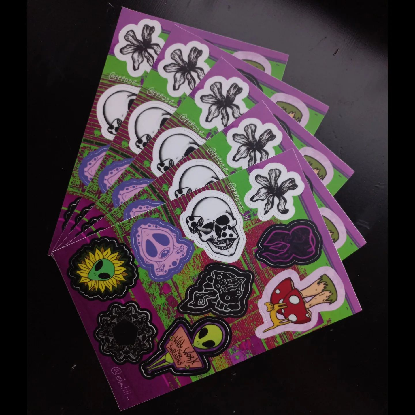 sticker sheets